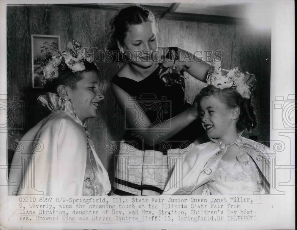1957 Beauty Pagent at the Illinois State Fair  - Historic Images