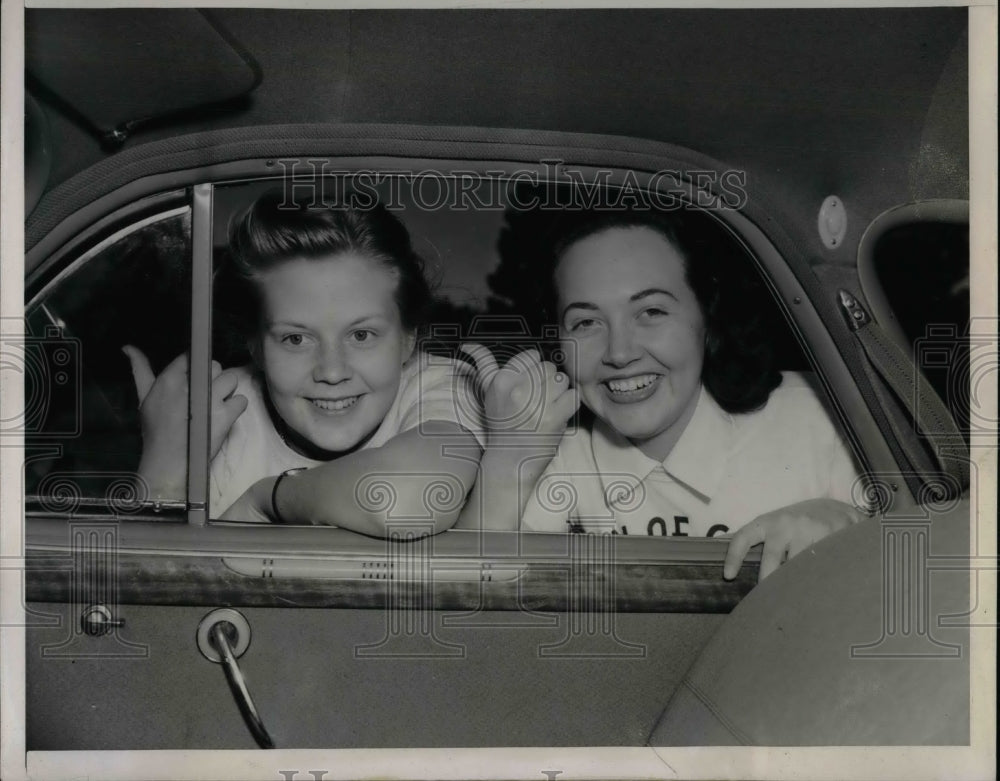 1940 Press Photo Winston Hill, Betty Johnston for collegiate fraternity - Historic Images