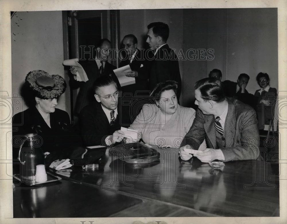 1944 Press Photo War labor Board, Eisenhart, Moran,Reedy &amp; Pollock - nea37417 - Historic Images