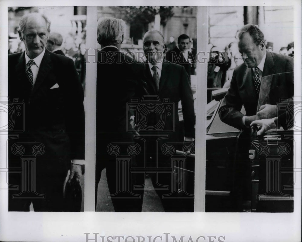 1972 Press Photo 1 President &amp; 9 Prime Ministers of Common Market Summit-Historic Images
