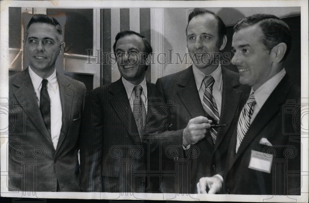 1970 Press Photo Allen Heuharth, James Buckley, Charles Goodell, R. Ottinger - Historic Images