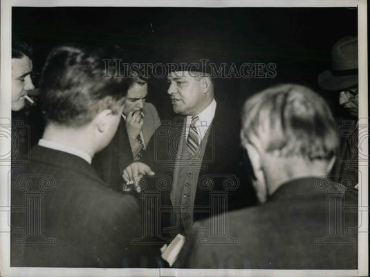 1937 Press Photo George M.  Harrison, American Federation of Labor - Historic Images