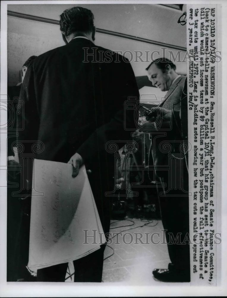 1969 Senate Finance Committee Chairman Sen Russel Long  - Historic Images