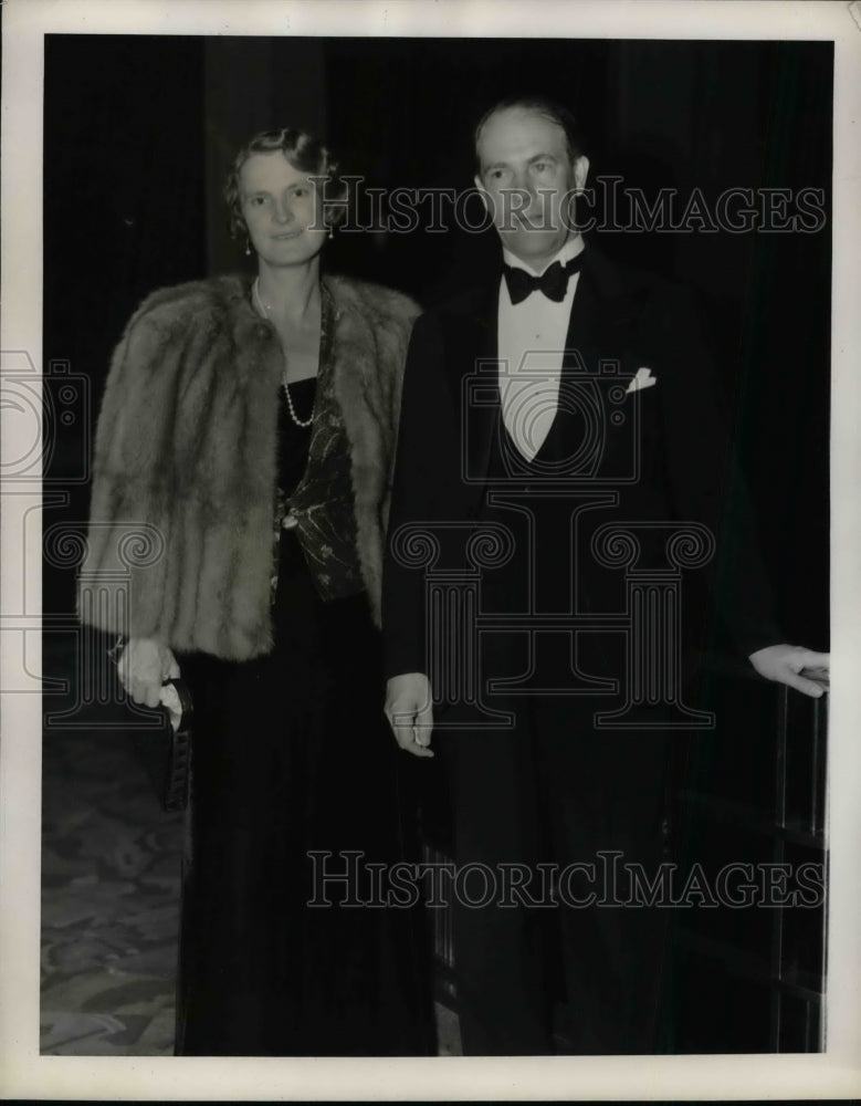 1939 Press Photo Mr. and Mrs. Martin Kastengren, Swedish Consul General - Historic Images
