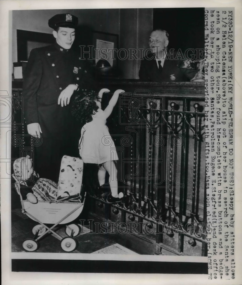 1949 Helen Celenga with officers Eugene Siegfried and Conrad Walters - Historic Images