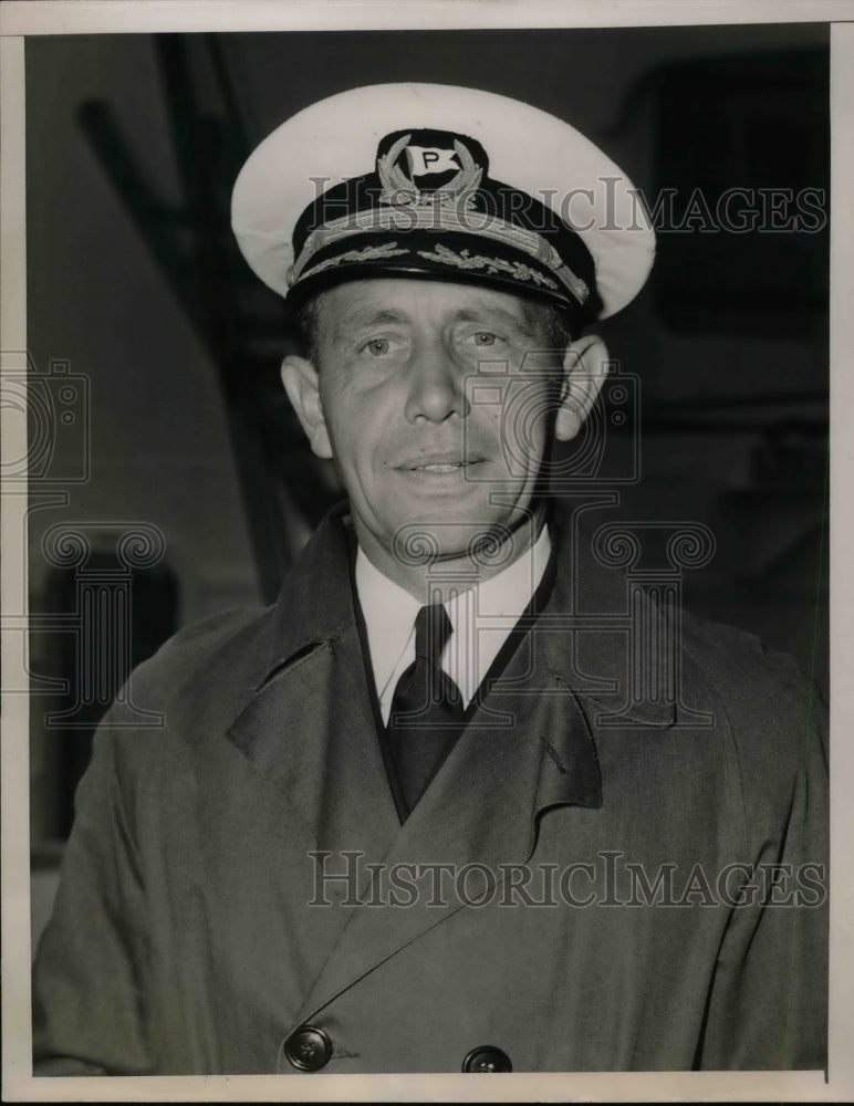 1940 Press Photo The Capt. of the SS Panama Erik Eriksen arrived at the scene of-Historic Images