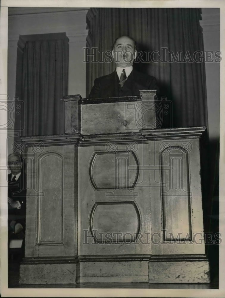 1938 Press Photo Rev.Dr. Harry L. Everett, Pastor of the first Congregational - Historic Images