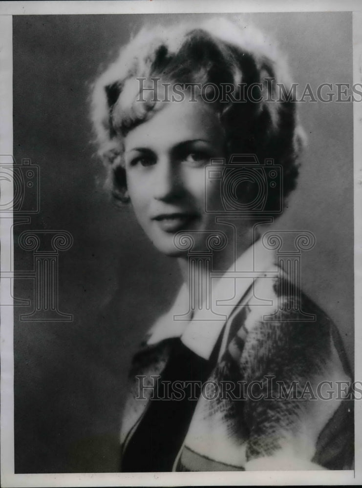 1934 Press Photo Betty Holt engaged to baseball's Paul Dean - nea37942 - Historic Images