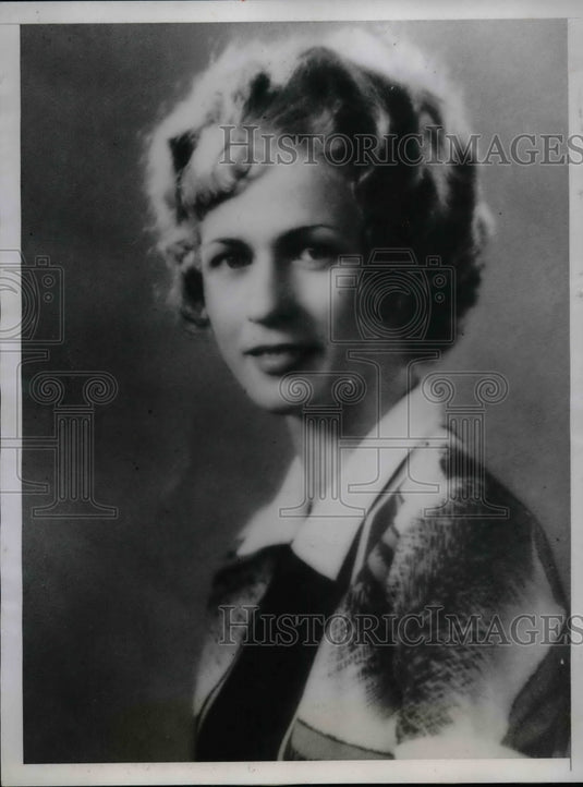 1934 Press Photo Betty Holt engaged to baseball's Paul Dean - nea37942 - Historic Images