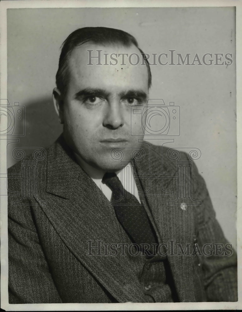 1930 Press Photo Joseph Lynch Commander of Wounded &amp; Disabled Veterans of WW - Historic Images