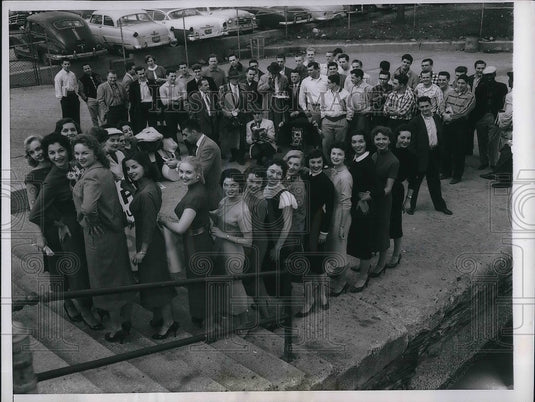 1957 Press Photo Finalist in the Fairest of the Fair Queen Chicagoland Fair - Historic Images