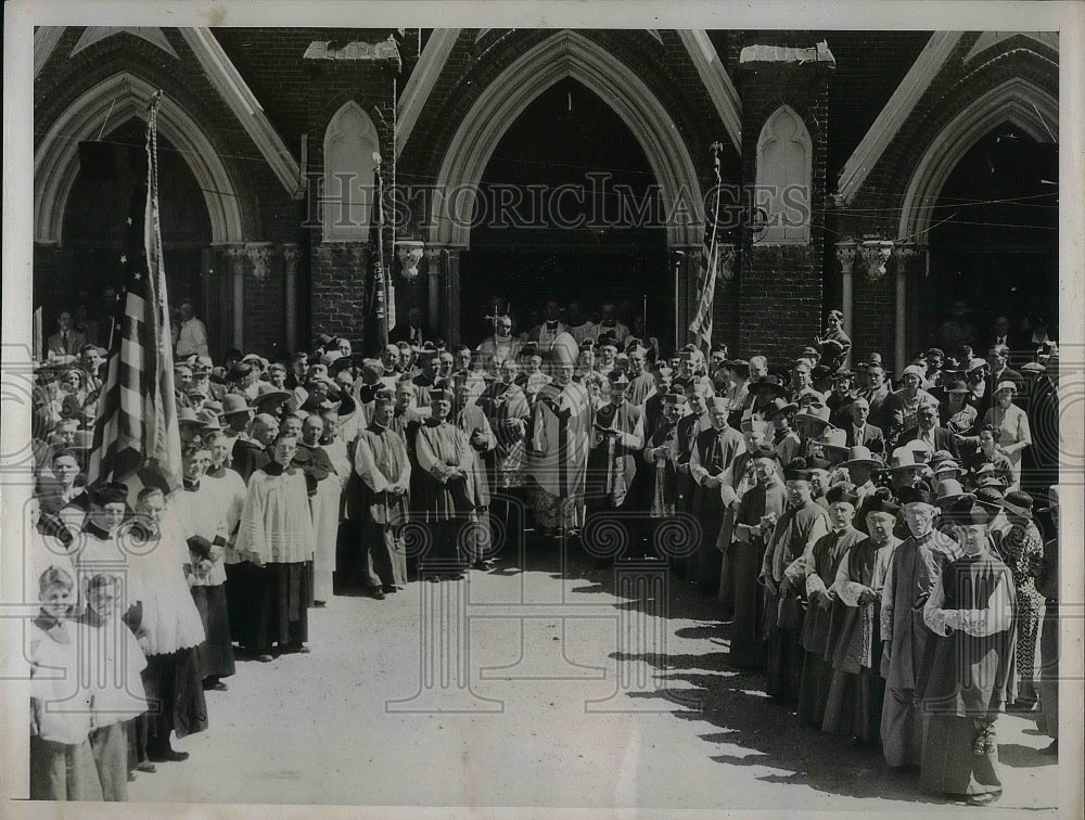 1935 Press Photo Archbishop John Jimitty at Catholic Church Jubilee - nea38461 - Historic Images