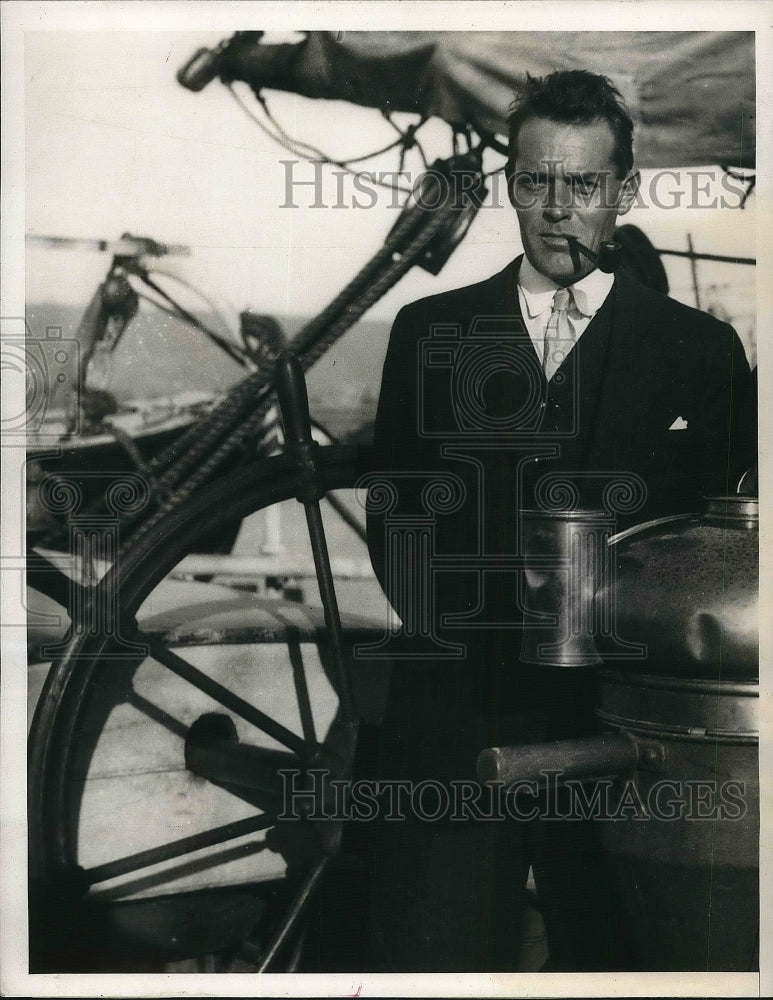 1940 Press Photo Jack Harris Sprindrift  US Hydrographic Office - Historic Images