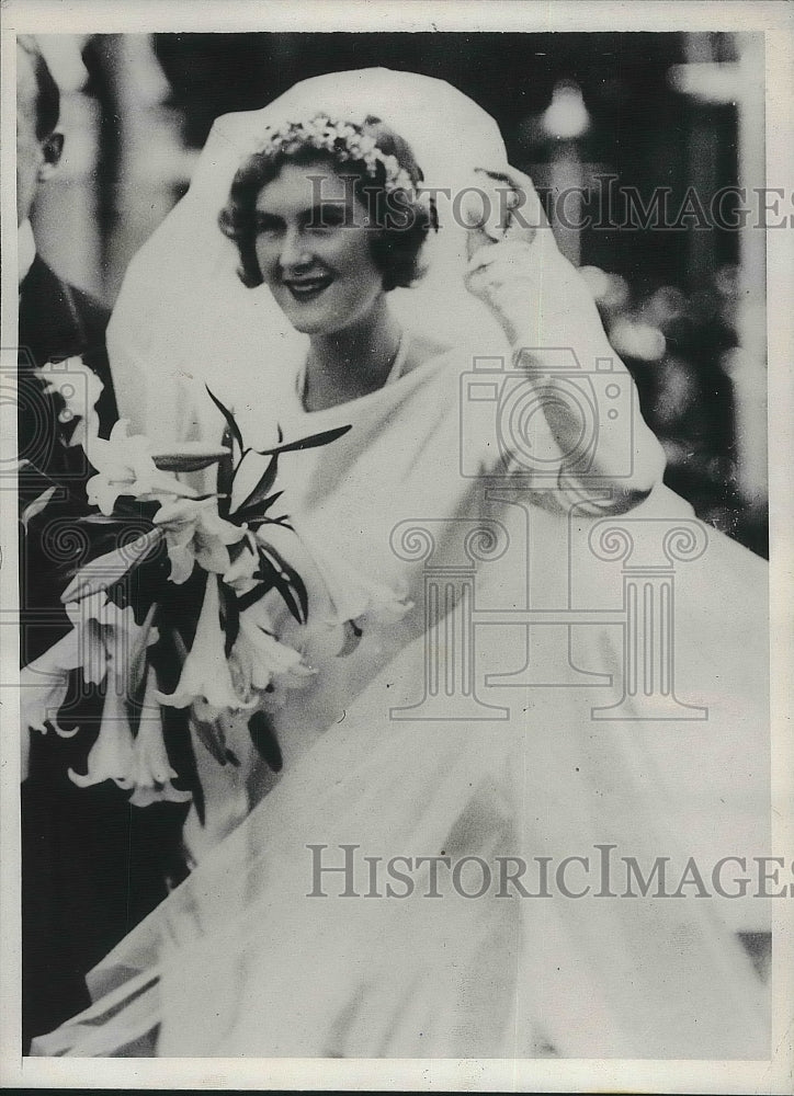 1937 Press Photo Viscountess Hinchingbrooke - Historic Images