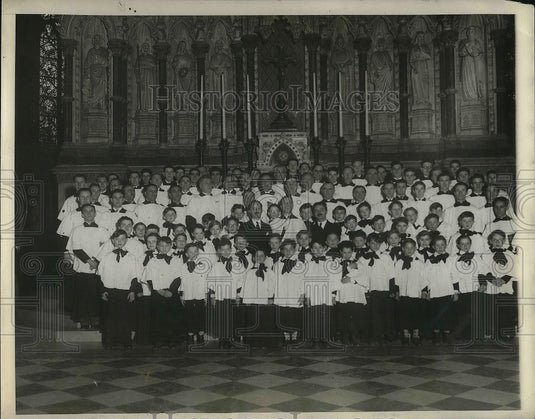 1930 Press Photo St. Patricks Cathedral new York City Choir - Historic Images