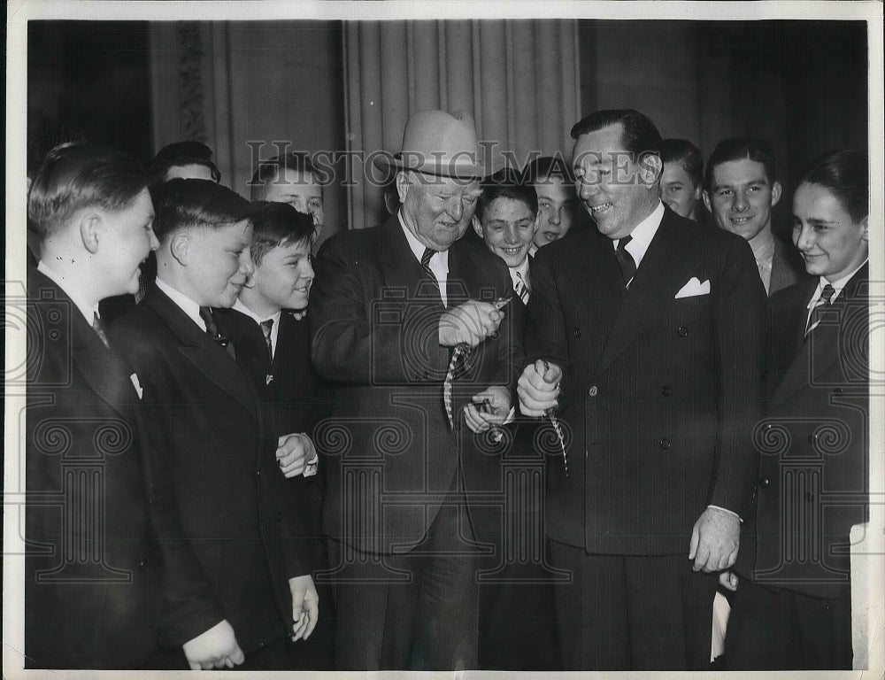 1937 Press Photo Senator Claude Pepper, Vice President John Nance Garner - Historic Images