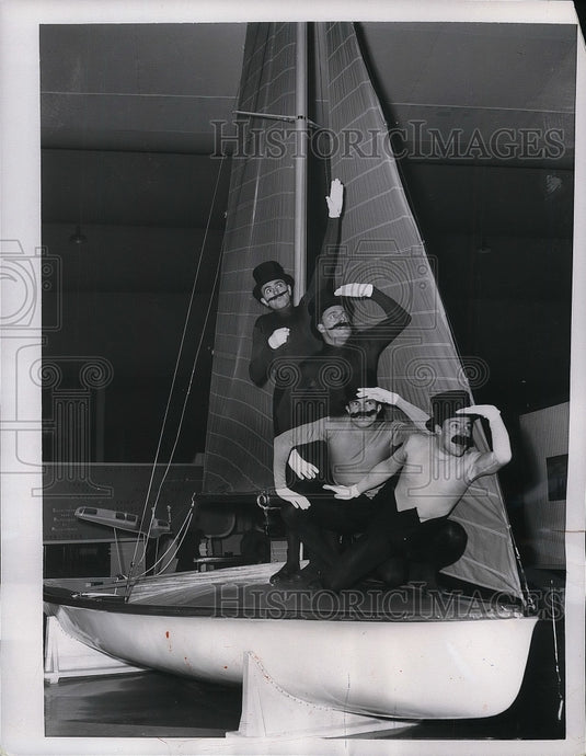 1954 Press Photo Freres Jacques Popular French Quartet - Historic Images