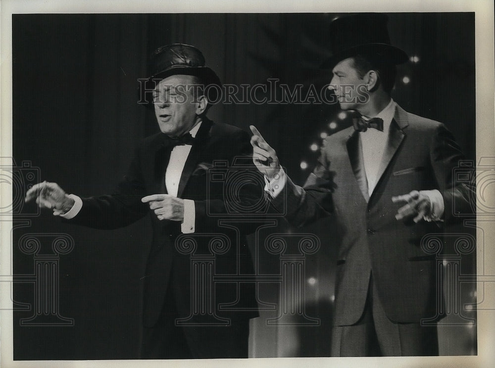 1966 TV Guest Host Donald O&#39;Connor &amp; Ted Lewis In &quot;Hollywood Palace&quot; - Historic Images