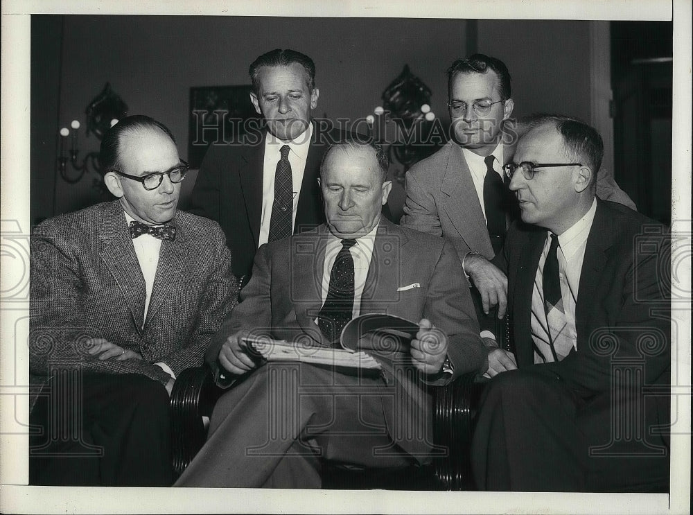 1956 Press Photo Dr. David Price, T. Foster, Reid Hovey, Sam Kimble - nea39171 - Historic Images