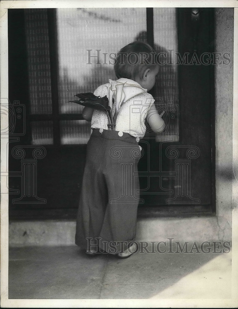 1936 Press Photo Little Carolyn Strite baby - nea39190 - Historic Images