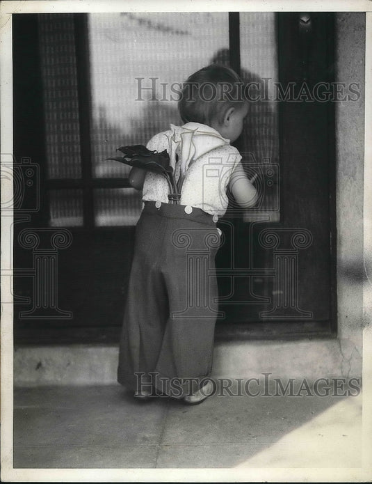 1936 Press Photo Little Carolyn Strite baby - nea39190 - Historic Images