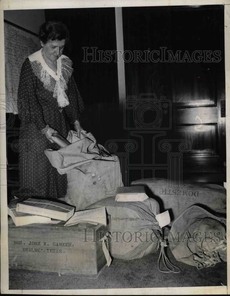 1934 Press Photo Mrs. John Nance Garner, Wife and Secretary Vice President - Historic Images