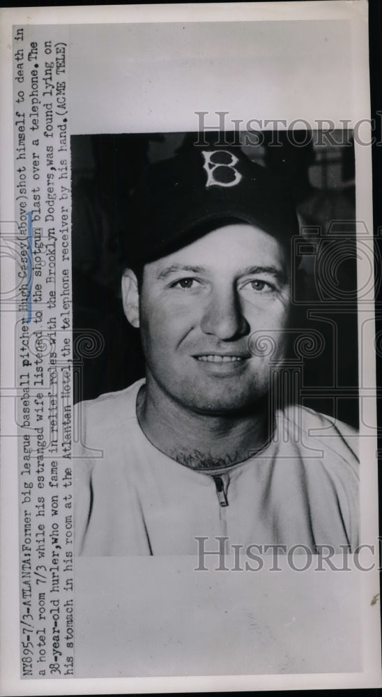 1951 Former Big League Baseball pitcher Hugh Lesey found dead - Historic Images