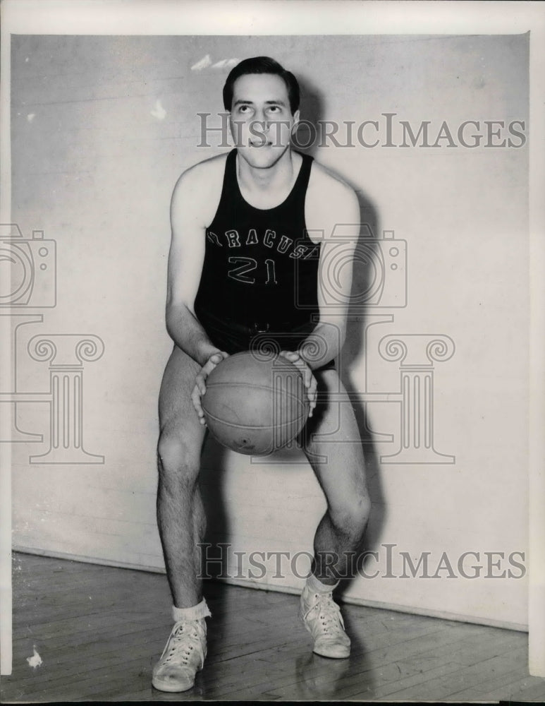 1940 Press Photo Paul Kartluke, Syracuse University basketball player - Historic Images
