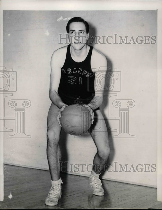 1940 Press Photo Paul Kartluke, Syracuse University basketball player - Historic Images