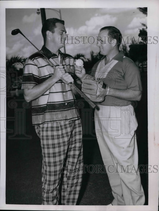 1954 Press Photo Former Yankee Dick Wakefield, Virgil Trucks of Detroit Tigers - Historic Images