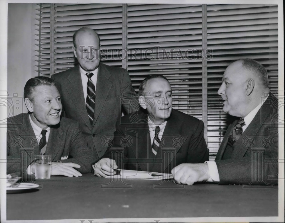 1951 Football Commissioner Kenneth Wilson,Guy Sundt,Ralph Young - Historic Images