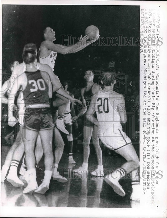 1962 Press Photo Tom Hughbanks of Wisconsin, Bob Cantrall, Tom Cole of Michigan - Historic Images