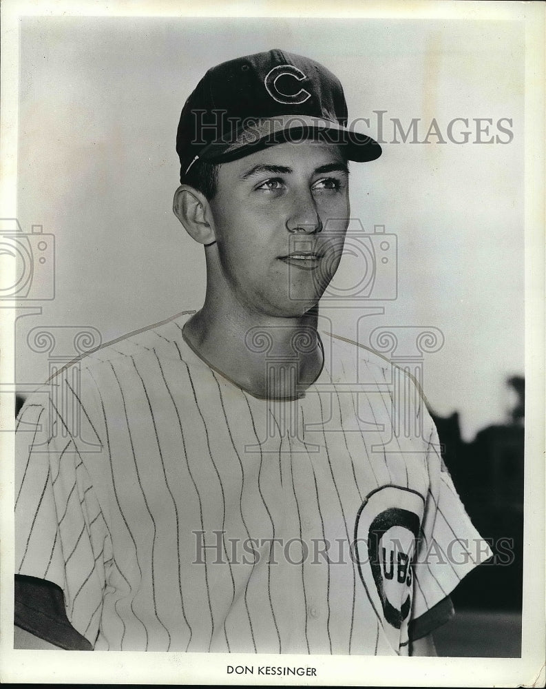 Press Photo Chicago Cubs Baseball Player Don Kessinger In Uniform At Practice - Historic Images