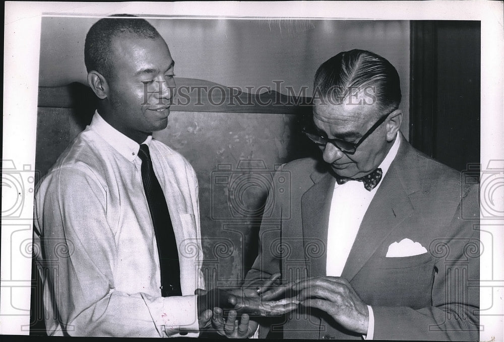 1956 White Sox Outfielder Larry Doby Getting Hand Examined - Historic Images