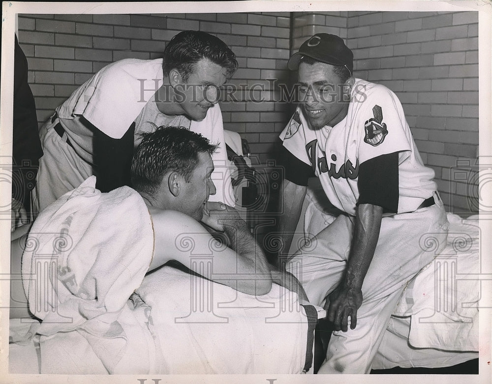 1951 Press Photo Cleveland Indians Lemmons Simpson & Team Mates - Historic Images