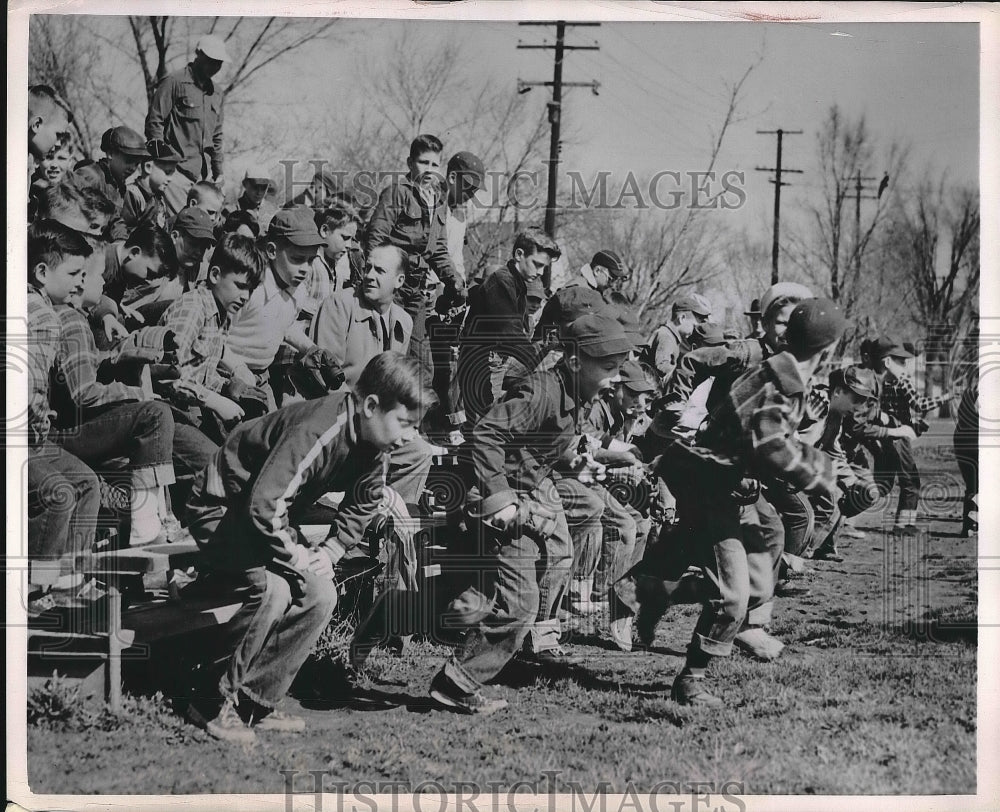 1954 Press Photo Birmingham Baseball Teams Tryouts - Historic Images
