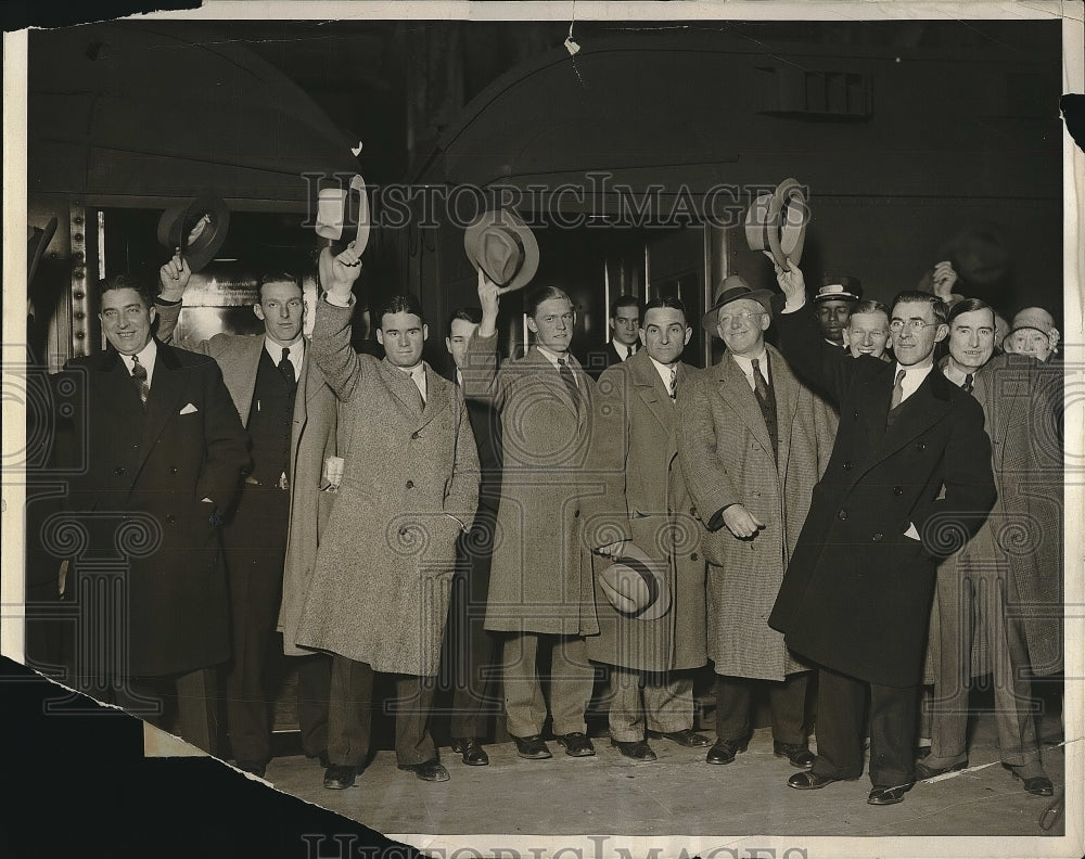 1931 Press Photo New York Giants Gayland Turner,Mike Bolaski,Francis Healey-Historic Images