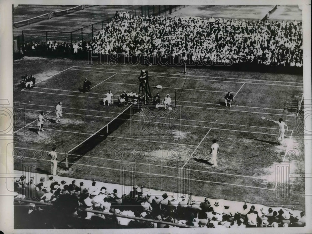 1938 Press Photo Australians Beat Japanses At Davis Cup Match-Historic Images