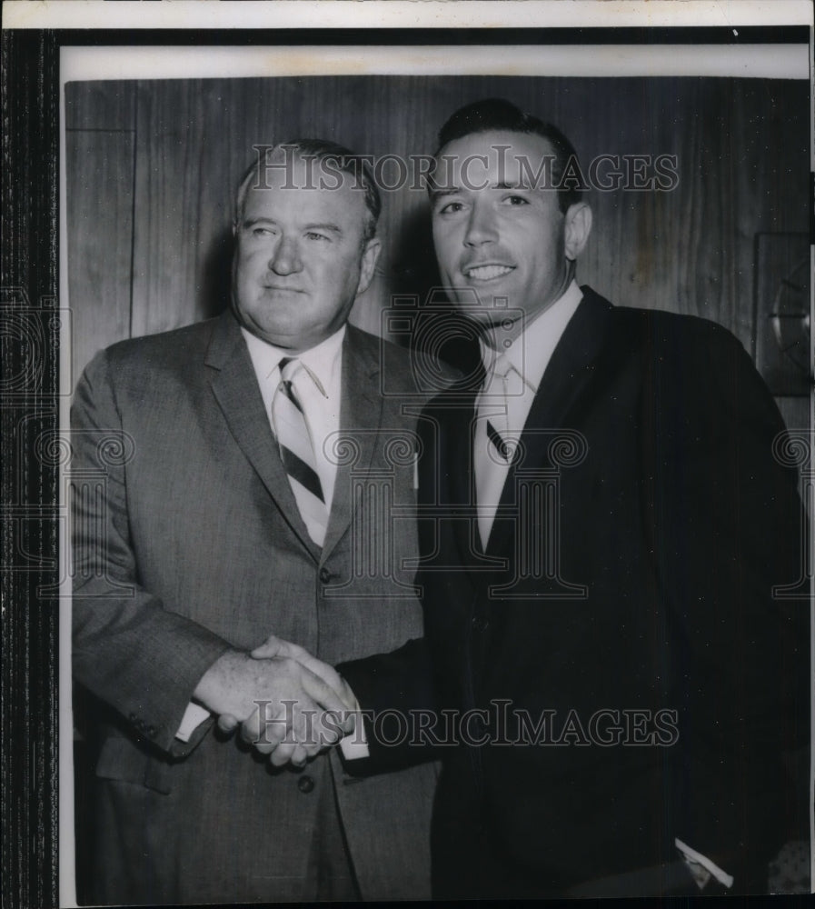 1960 Jim Piersall, American League President Joe Cronin - Historic Images
