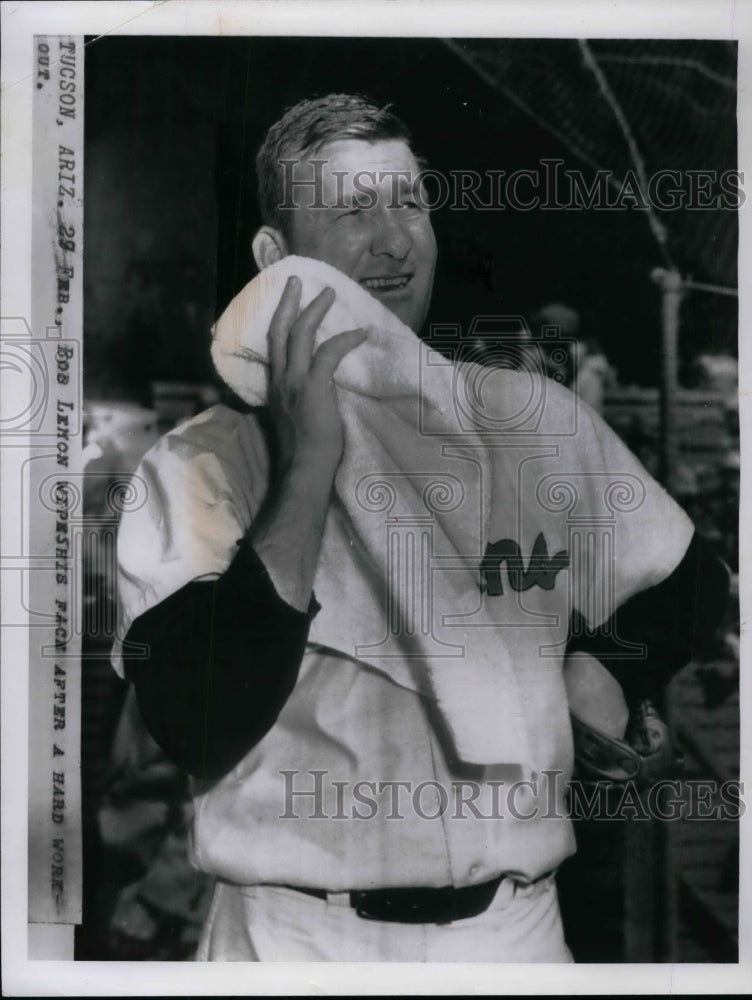 1956 Press Photo Bob Lemon Pitcher Cleveland Indians Major League Baseball MLB-Historic Images
