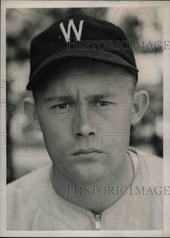 1940 Alfred Evans Catcher Washington Nationals Spring Training Camp - Historic Images