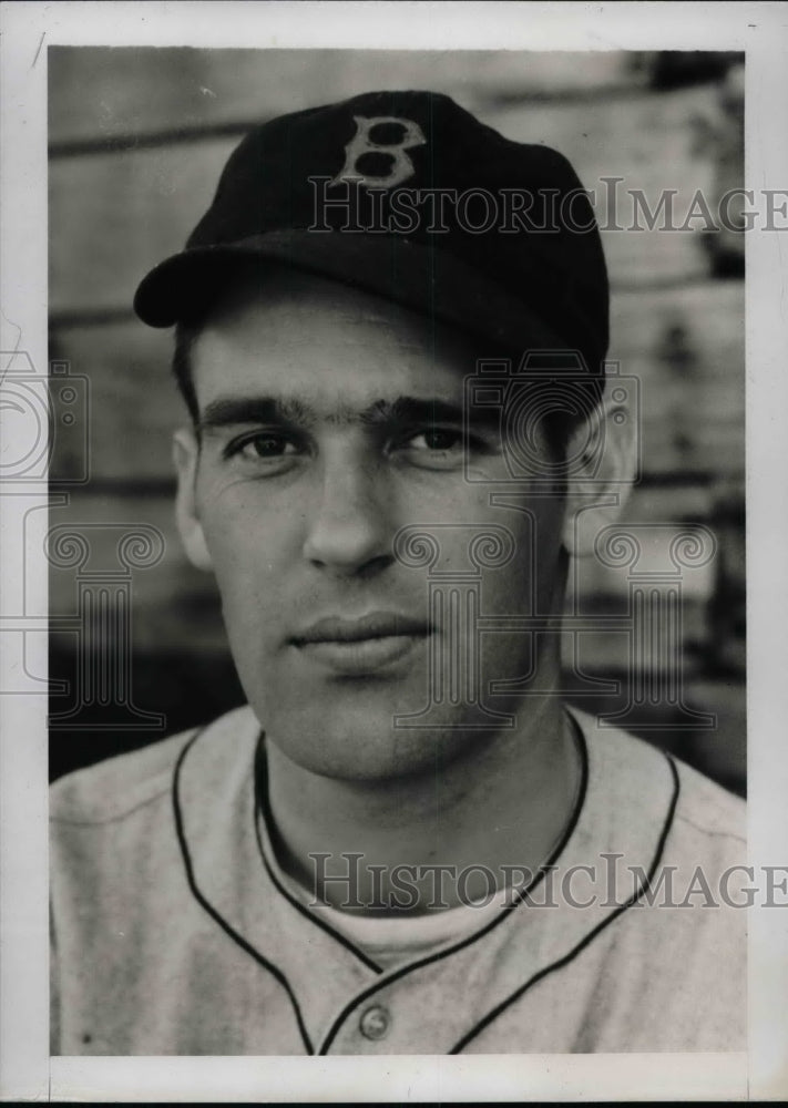 1938 Press Photo James Henry Pitcher Boston Red Sox Spring Training Camp MLB - Historic Images