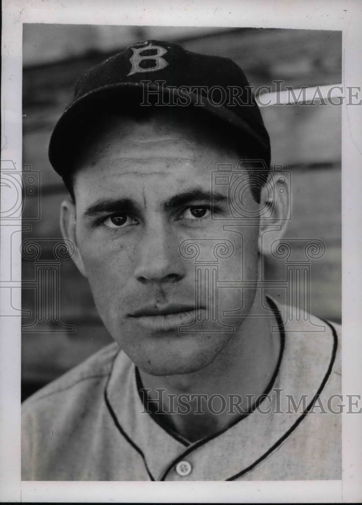 1938 Press Photo Byron Humphreys Boston Red Sox Spring Training - Historic Images