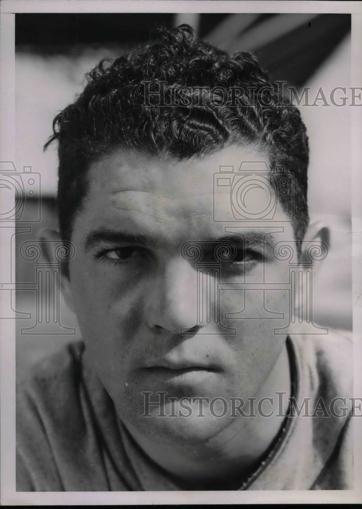 1936 Press Photo Carl Doyle pitcher for the Philadelphia A's - Historic Images