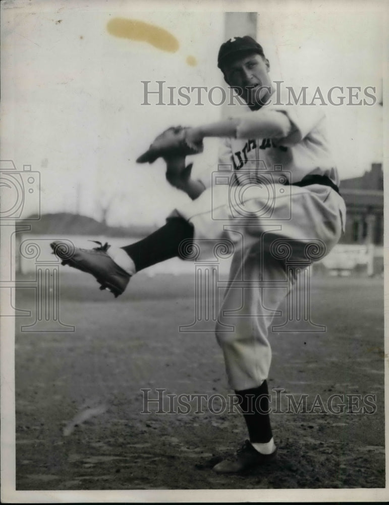 1938 Press Photo Bob Harris Minor League Player For Toledo Mud Hens-Historic Images