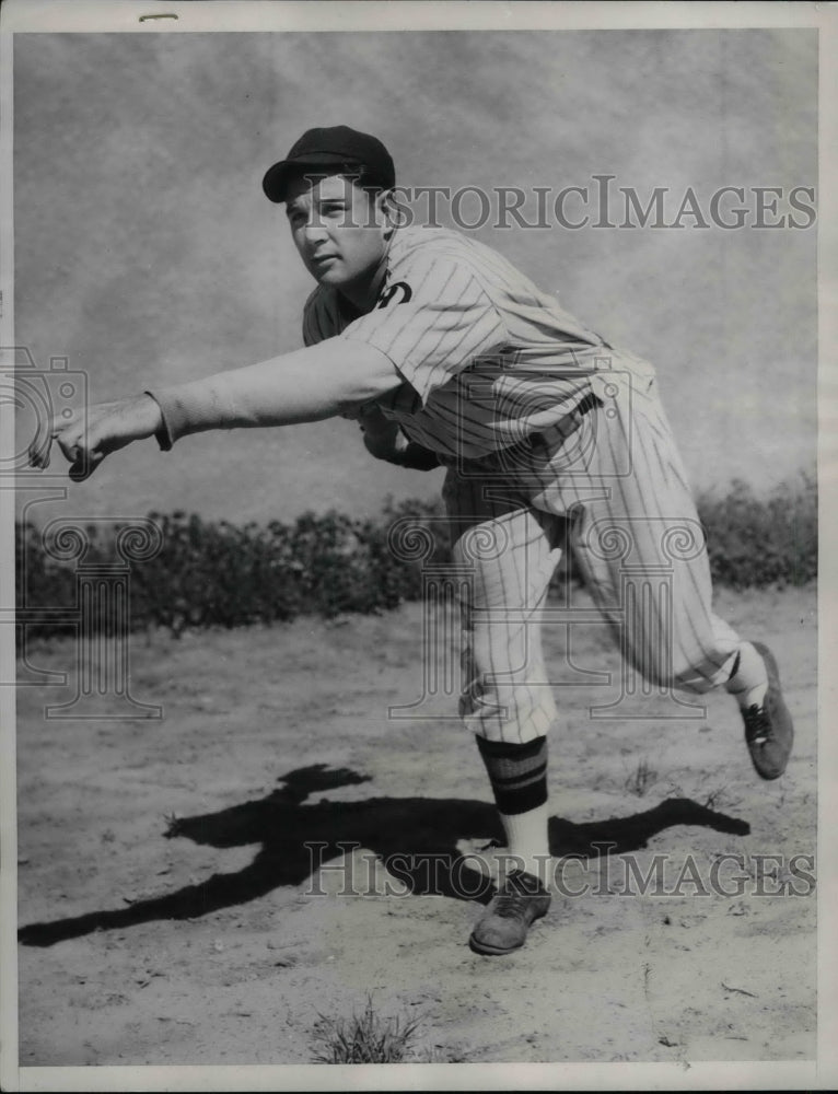 1934 Hollywood Stars Pitcher Wallace Herbert - Historic Images