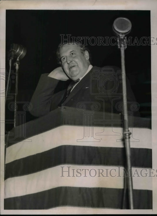 1936 Press Photo Heywood Broun Madison Square Garden Vito Marcantonio-Historic Images