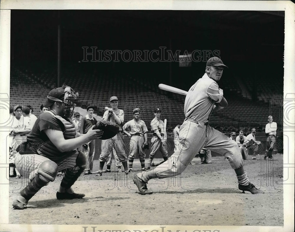 1943 Press Photo Boston Red Sox Baseball Classes For Young Boys Scouting MLB - Historic Images