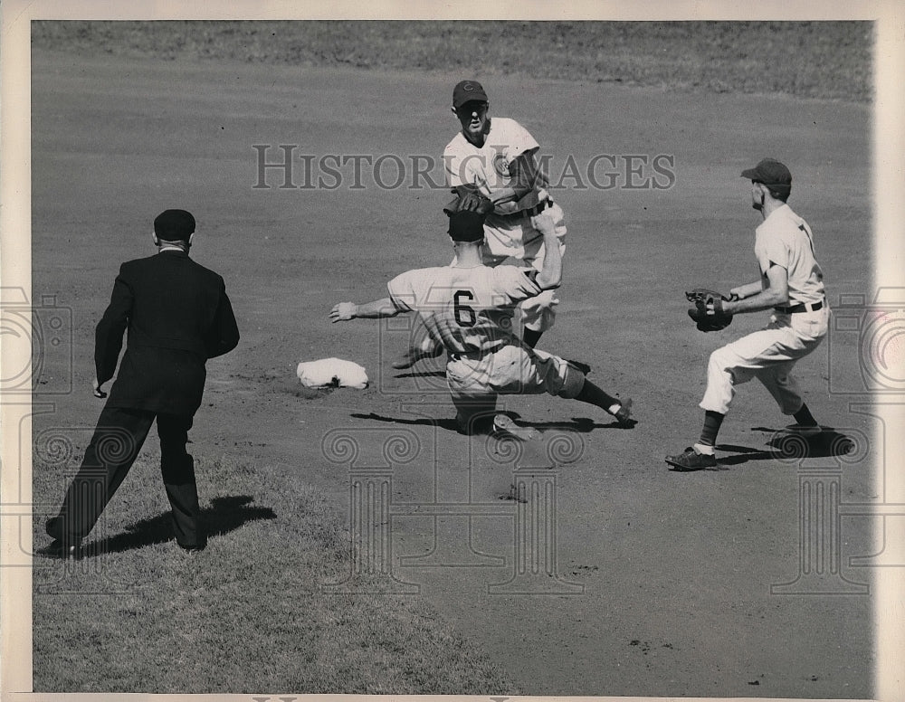 1948 Press Photo Pittsburgh Shortstop Stanley Rojek - Historic Images