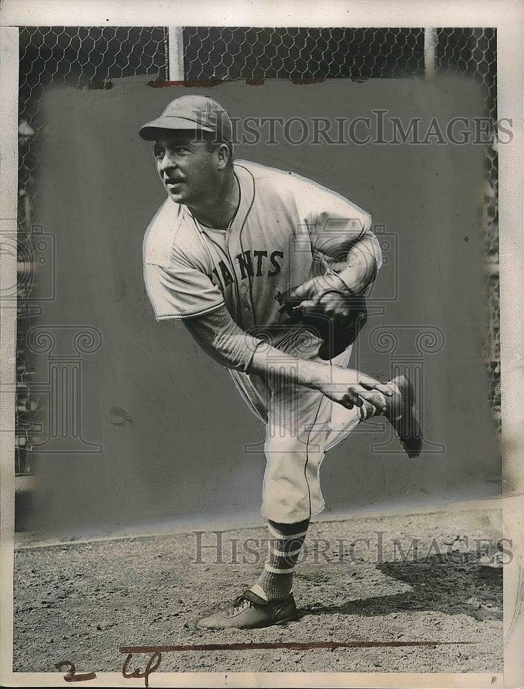 1936 Fred Fitzsimmons, pitcher for NY Giants - Historic Images